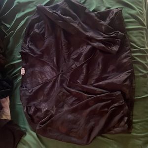 Black floral print blouse